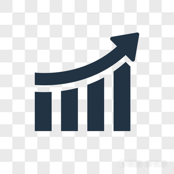 增加在透明背景上隔离的矢量图标增加徽标设计