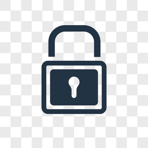 解锁矢量图标隔离在透明背景上, 解锁徽标设计照片