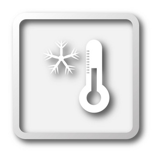 雪花与温度计图标