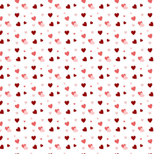 s Day background. red pink heart on white background