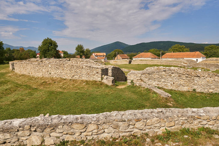 古罗马城堡遗址考古发掘遗址