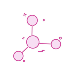 实验室分子图标矢量设计