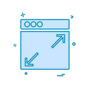 网页布局图标设计矢量插图图片