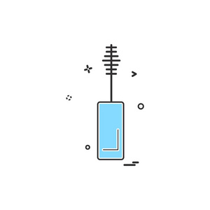化妆图标设计矢量