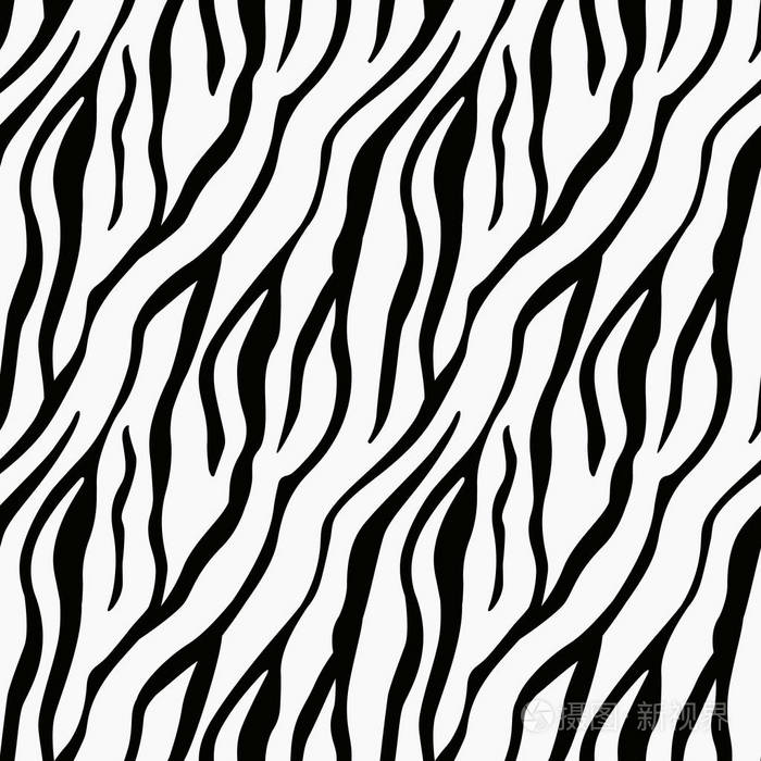 斑马条纹无缝图案.