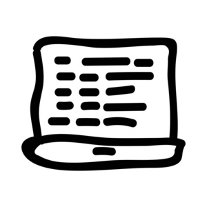 笔记本电脑与统计图表平面图标隔离白色背景矢量插图