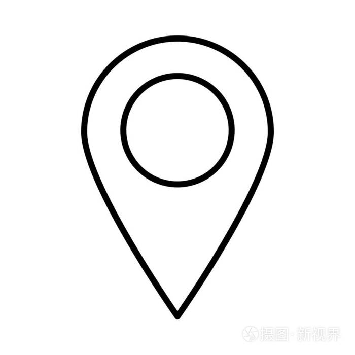 地图指针平面样式图标矢量图插画-正版商用图片12utr0-摄图新视界