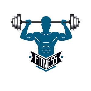 健美举重健身房标志型体育俱乐部照片