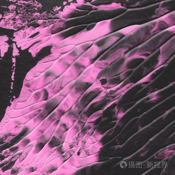 粉红色丙烯酸涂料纹理抽象背景