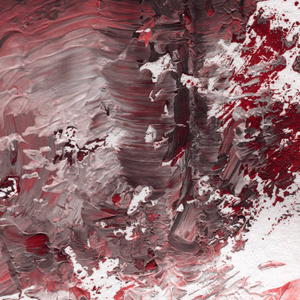 红色丙烯酸涂料纹理，抽象背景