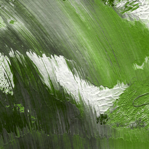 绿色丙烯酸涂料纹理，抽象背景