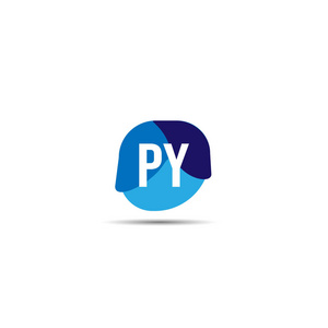 初始字母py标志模板设计