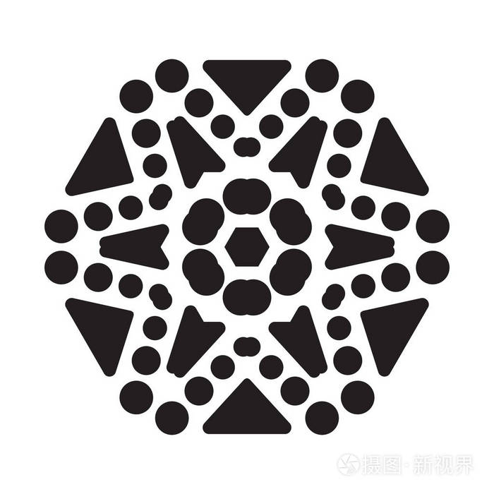 雪花元素用于圣诞节冬季设计和新年装饰. 冰箱矢量符号或标志
