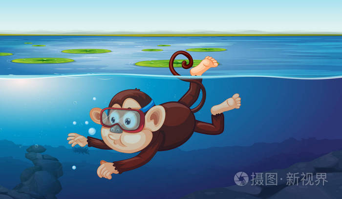 猴子过河表情包图片