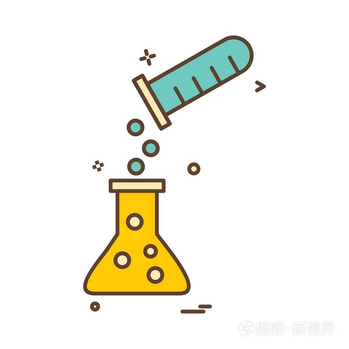 管图标设计彩色矢量插图