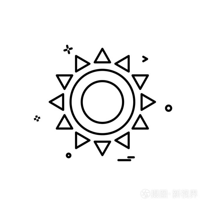 太阳镂空简笔画图片