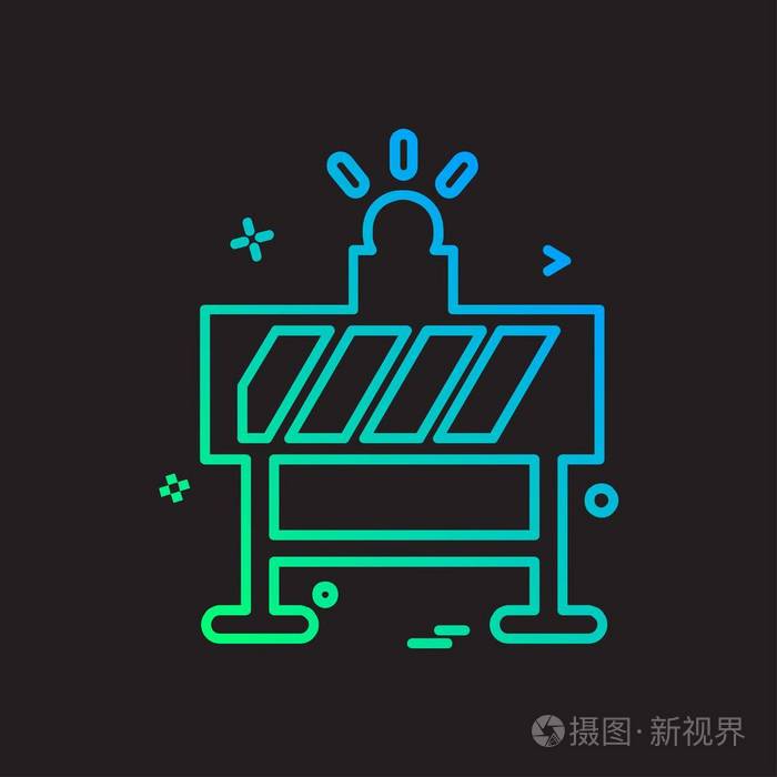 板图标设计矢量插图