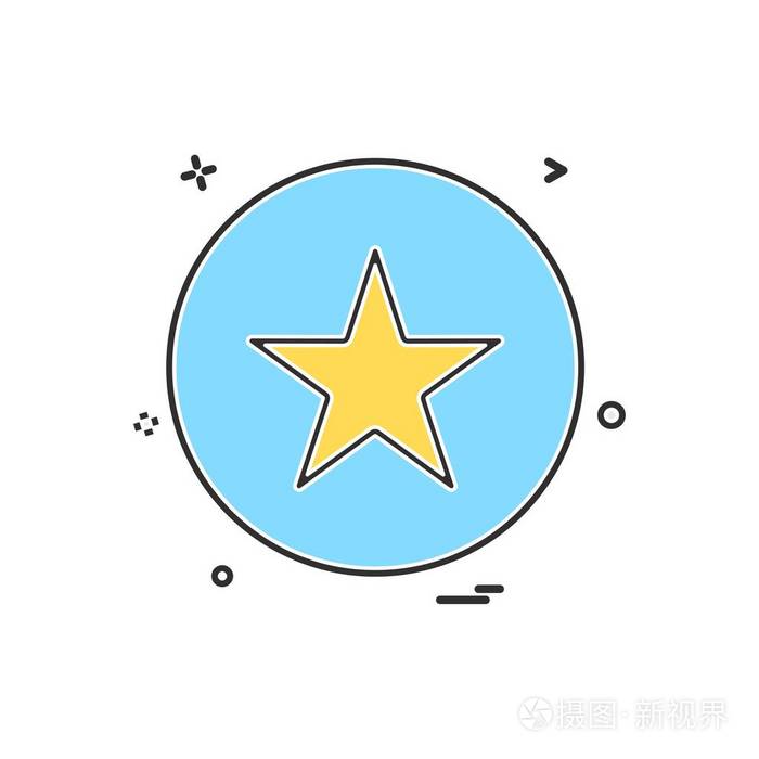 明星奖章图标矢量设计