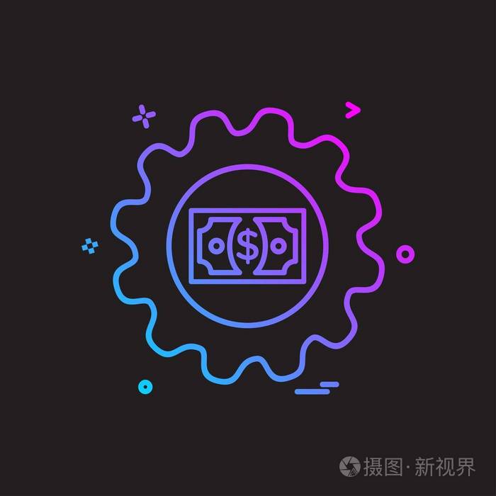 齿轮图标设计矢量.