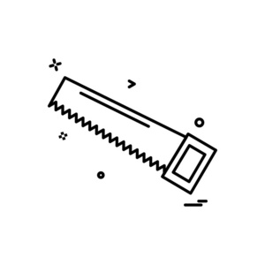 锯图标矢量设计