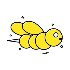 蜜蜂图标设计矢量图片