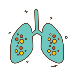 肺图标设计矢量