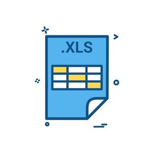 xls应用程序下载文件格式图标矢量设计