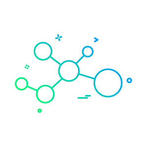 原子分子图标矢量设计