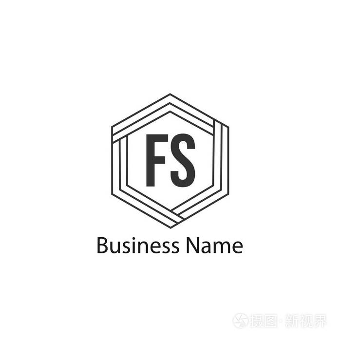 初始字母fs标志模板设计
