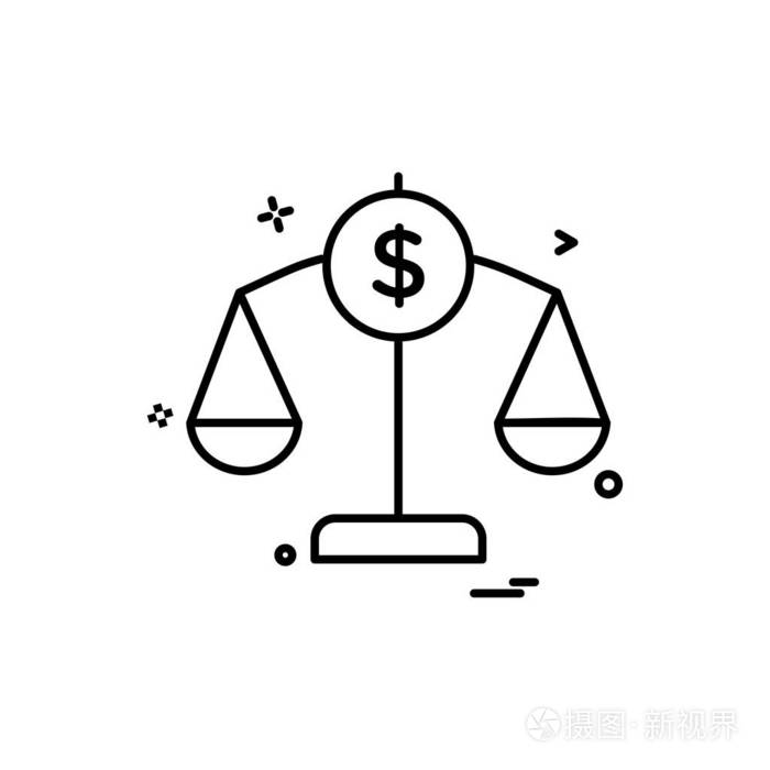 平衡金融货币规模图标矢量设计插画-正版商用图片12ws5t-摄图新视界