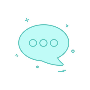 短信聊天气泡图标矢量设计