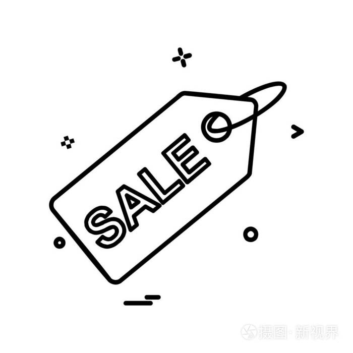 标签图标设计向量插画-正版商用图片12x1hg-摄图新视界