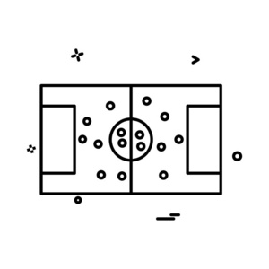 足球场图标矢量设计