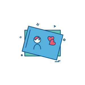 s day card icon design vector