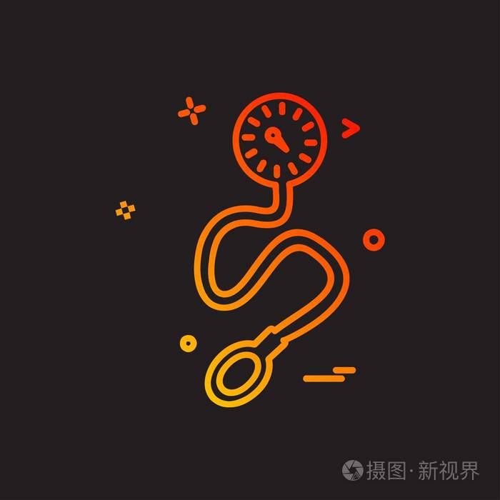 医学图标设计彩色矢量插图