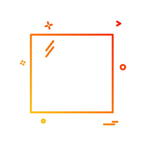 方形图标设计向量