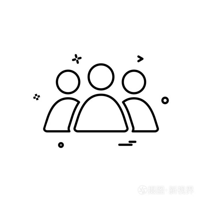 群体化身图标设计向量插画-正版商用图片12xipt-摄图新视界