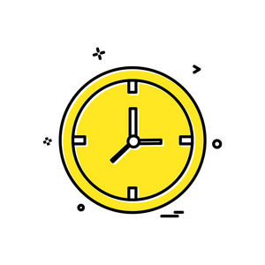 时钟手表图标矢量设计