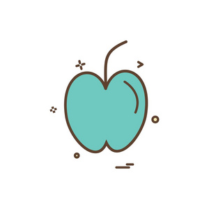 苹果水果研究图标矢量设计