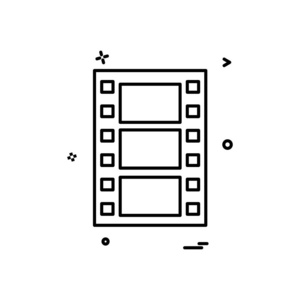 电影图标设计矢量