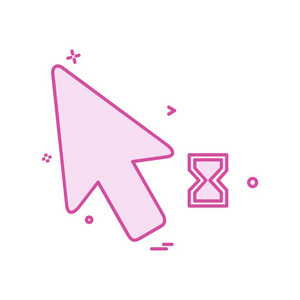 鼠标指针图标设计向量照片