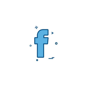 Facebook社交图标矢量设计