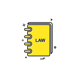 法律书籍图标矢量设计
