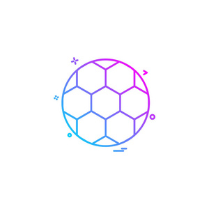 足球图标设计矢量