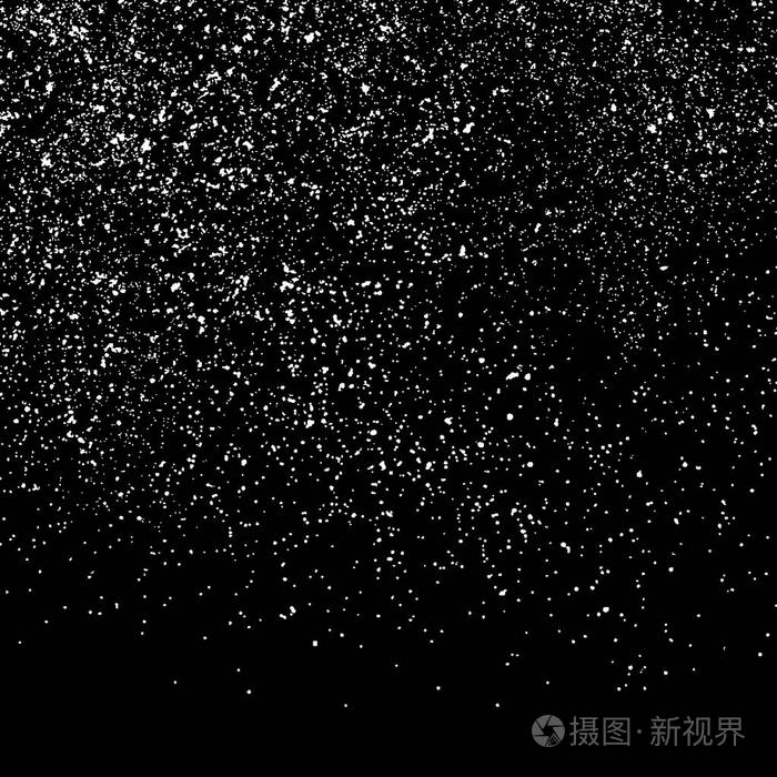 带有颗粒和噪声的颗粒元素. 矢量单色插图eps10.