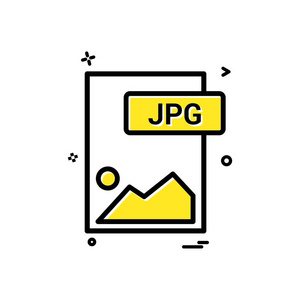 JPG文件格式图标矢量设计