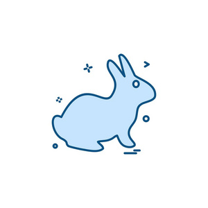 兔子图标设计矢量