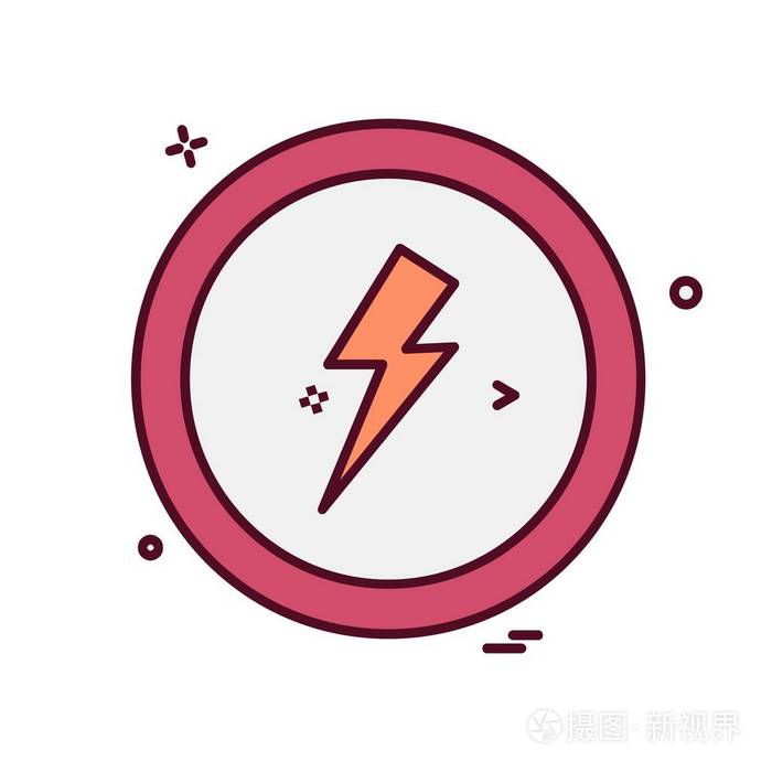 电流图标设计矢量