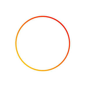 圆圈图标设计彩色矢量插图
