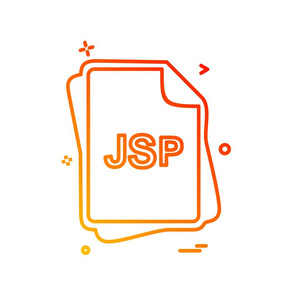 JSP文件类型图标设计向量